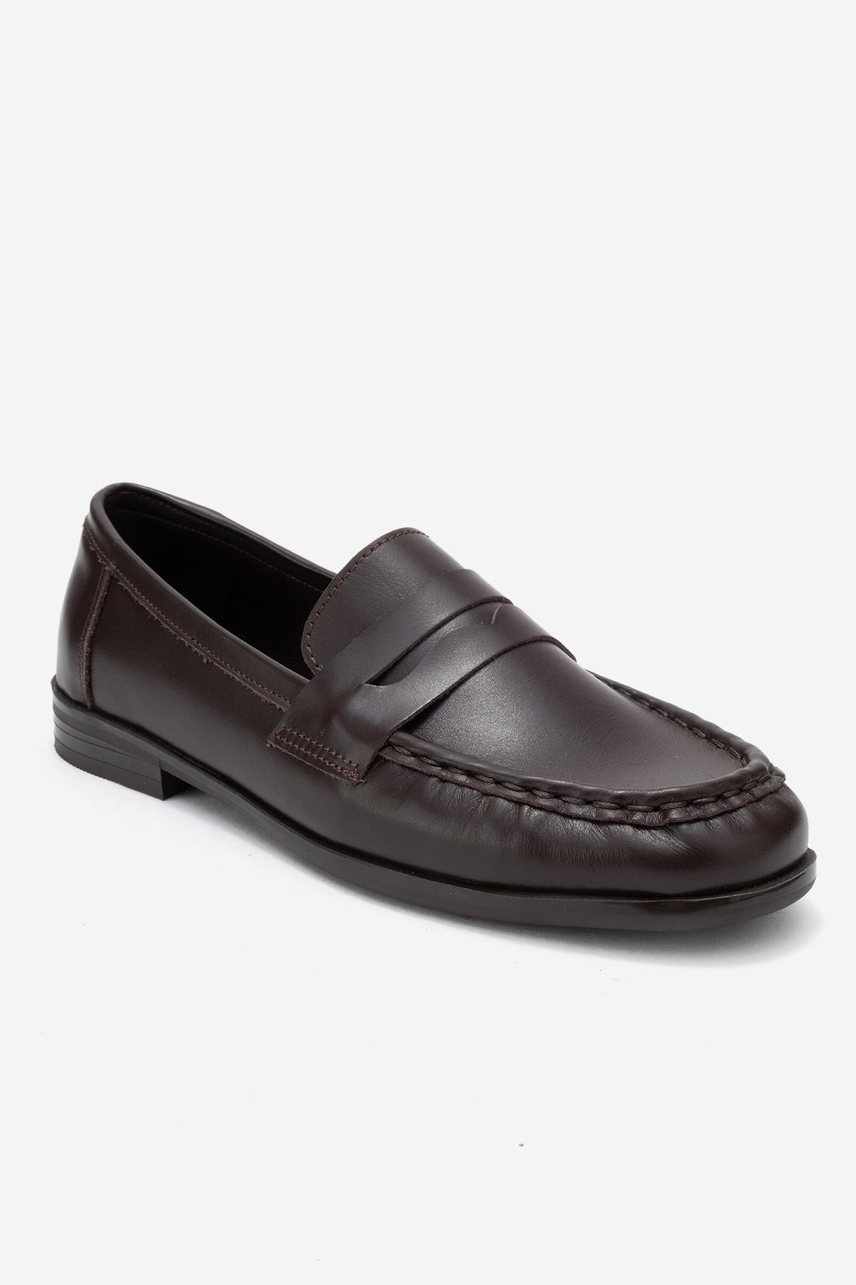 Valia - Brown Genuine Leather Loafer (Women)