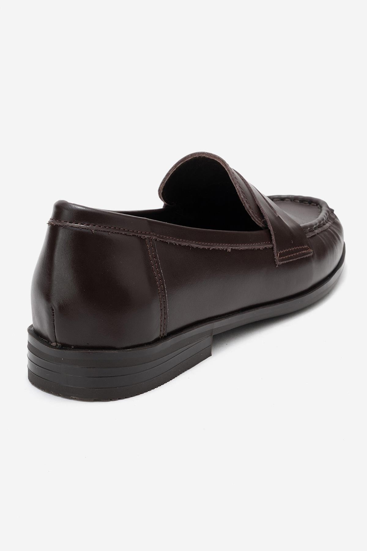 Valia - Brown Genuine Leather Loafer (Women)