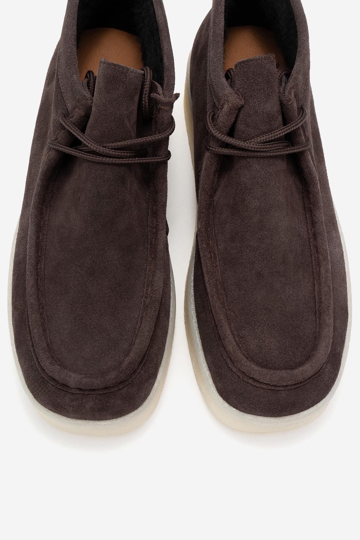 Melia - Brown Suede Genuine Leather Ankle Boot (Women)