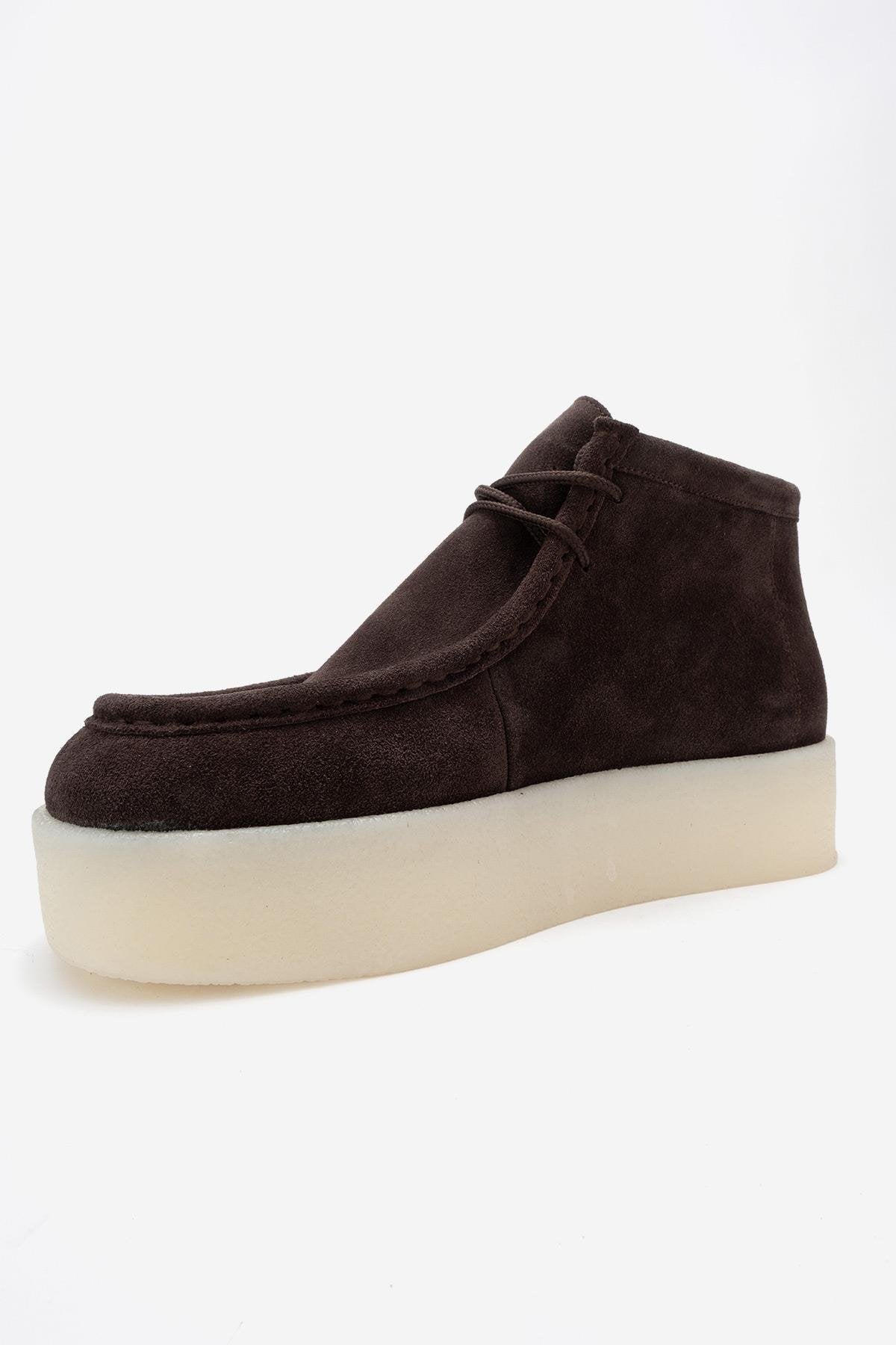 Melia - Brown Suede Genuine Leather Ankle Boot (Women)