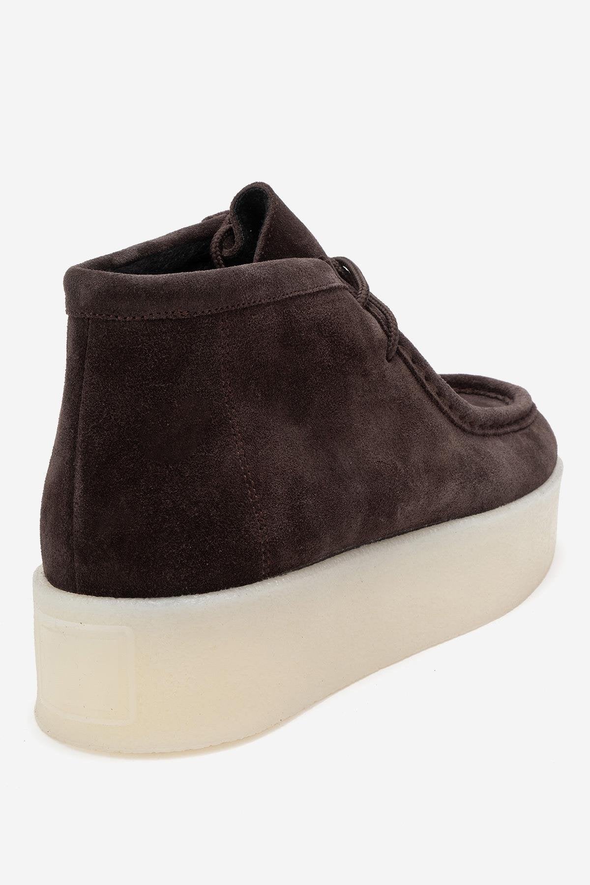 Melia - Brown Suede Genuine Leather Ankle Boot (Women)