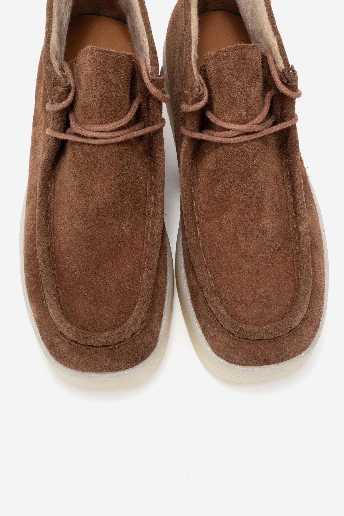 Melia - Cognac Suede Genuine Leather Ankle Boot (Women)
