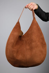 Puja - Cognac Genuine Leather Shoulder Bag (Women)