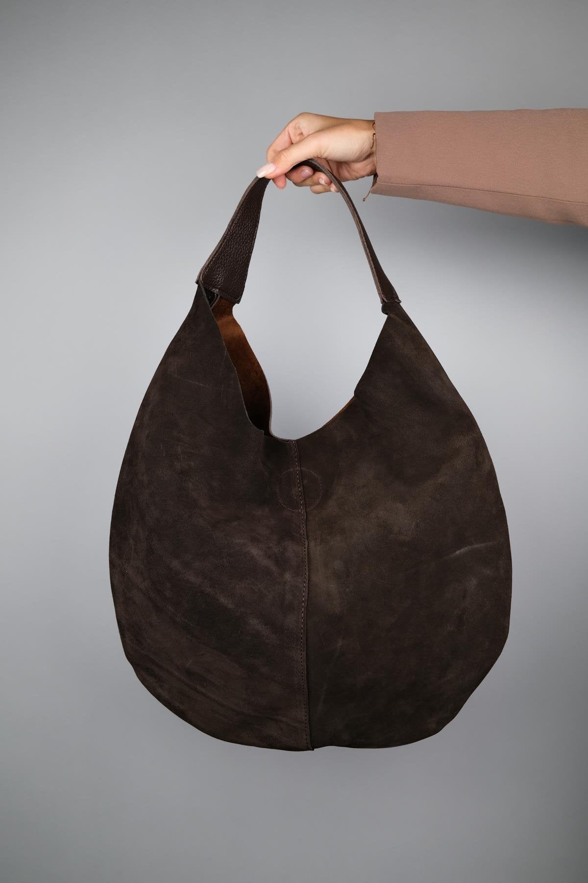 PUJA - Brown Genuine Leather Shoulder Bag (Women)
