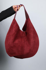 PUJA - Burgundy Genuine Leather Shoulder Bag (Women)