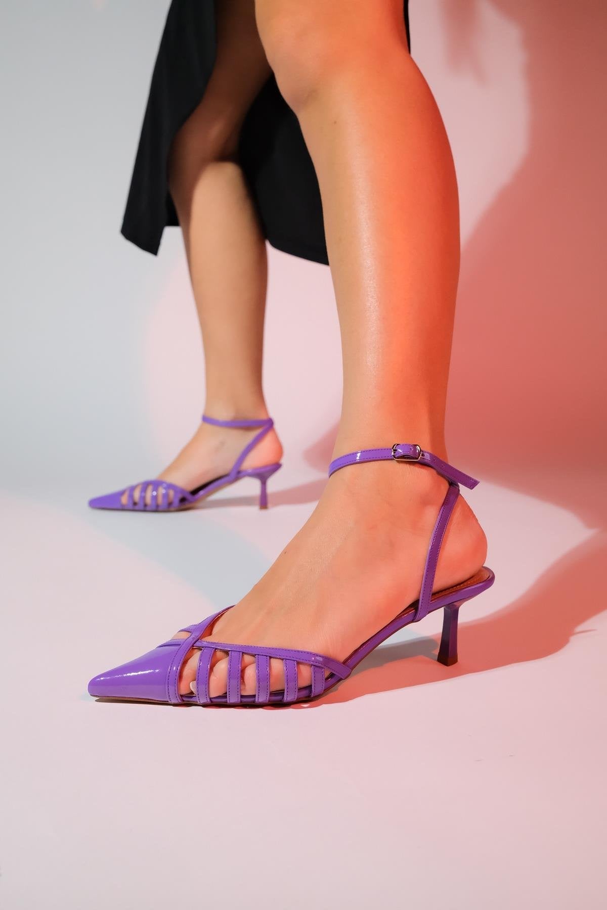 Liede - Purple Patent Pointed Toe Stiletto (Women)