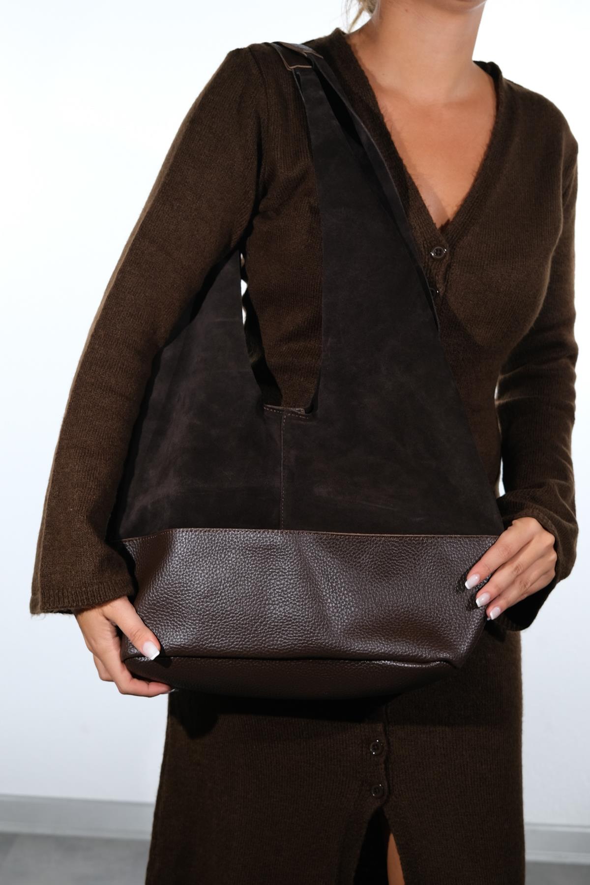 AVOS - Brown Genuine Leather Shoulder Bag (Women)