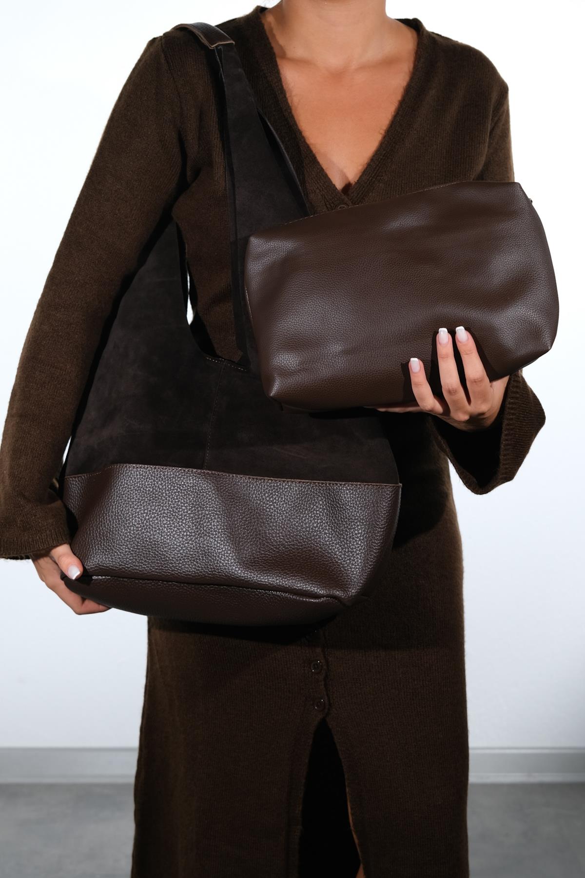 AVOS - Brown Genuine Leather Shoulder Bag (Women)