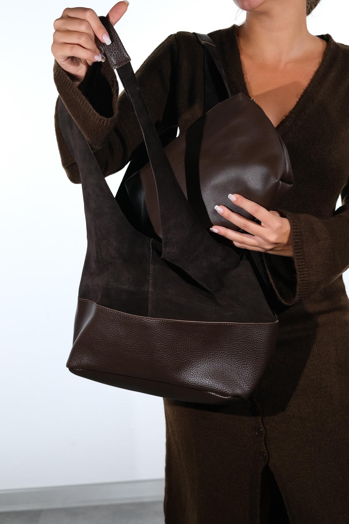 AVOS - Brown Genuine Leather Shoulder Bag (Women)