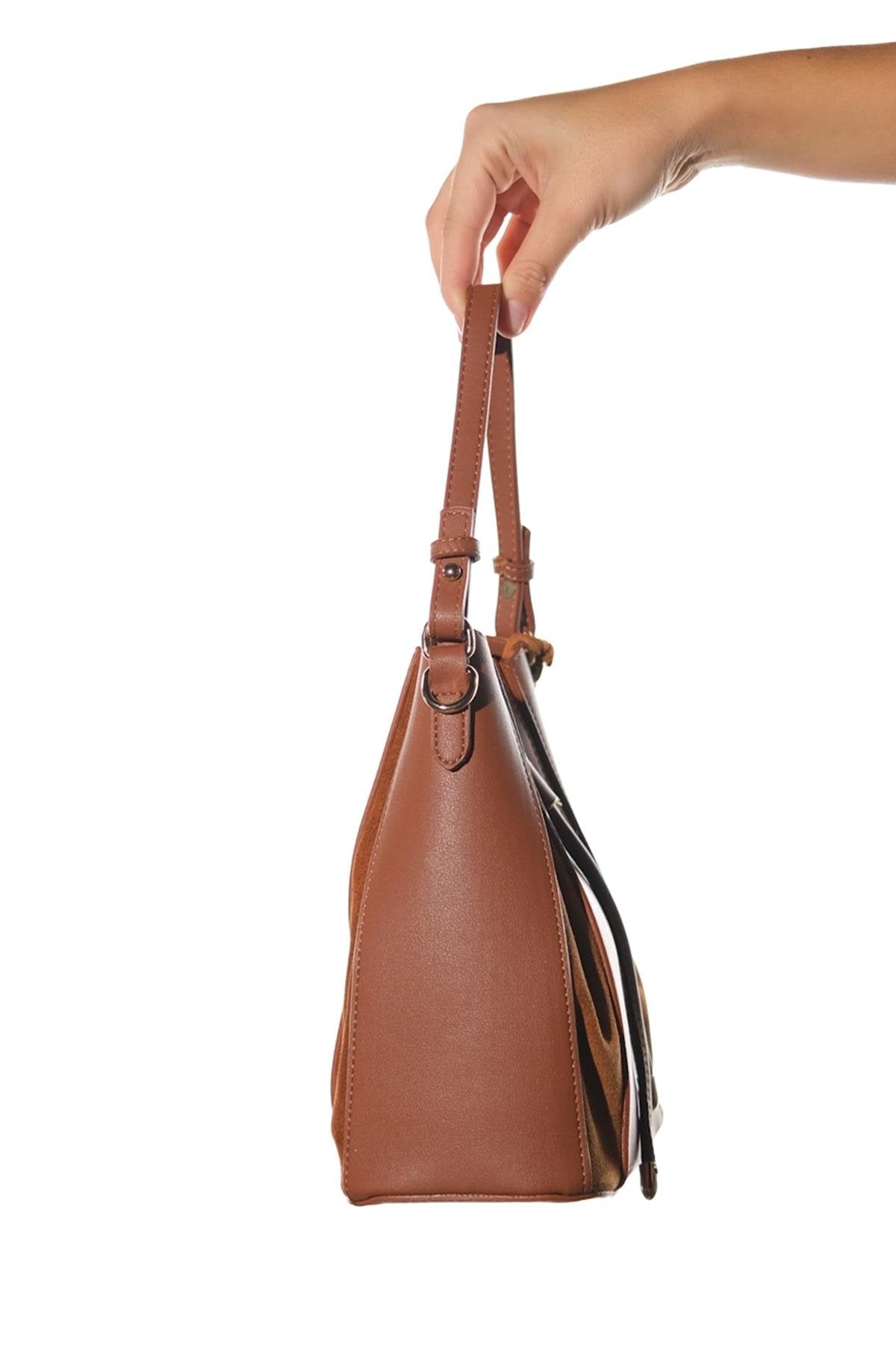 Maralis - Cognac Genuine Leather Shoulder Bag (Women)