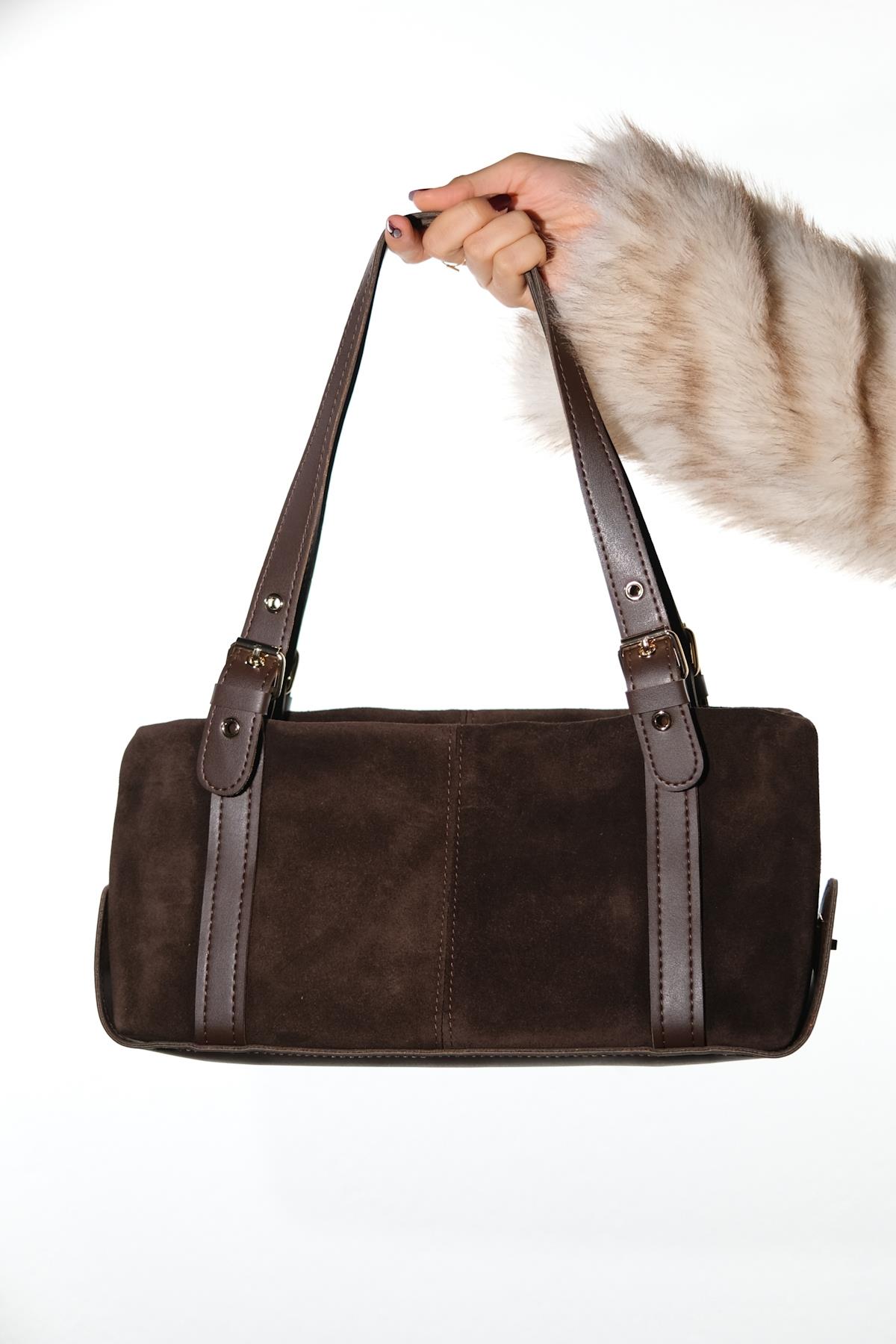 NERINA - Brown Genuine Leather Shoulder Bag (Women)