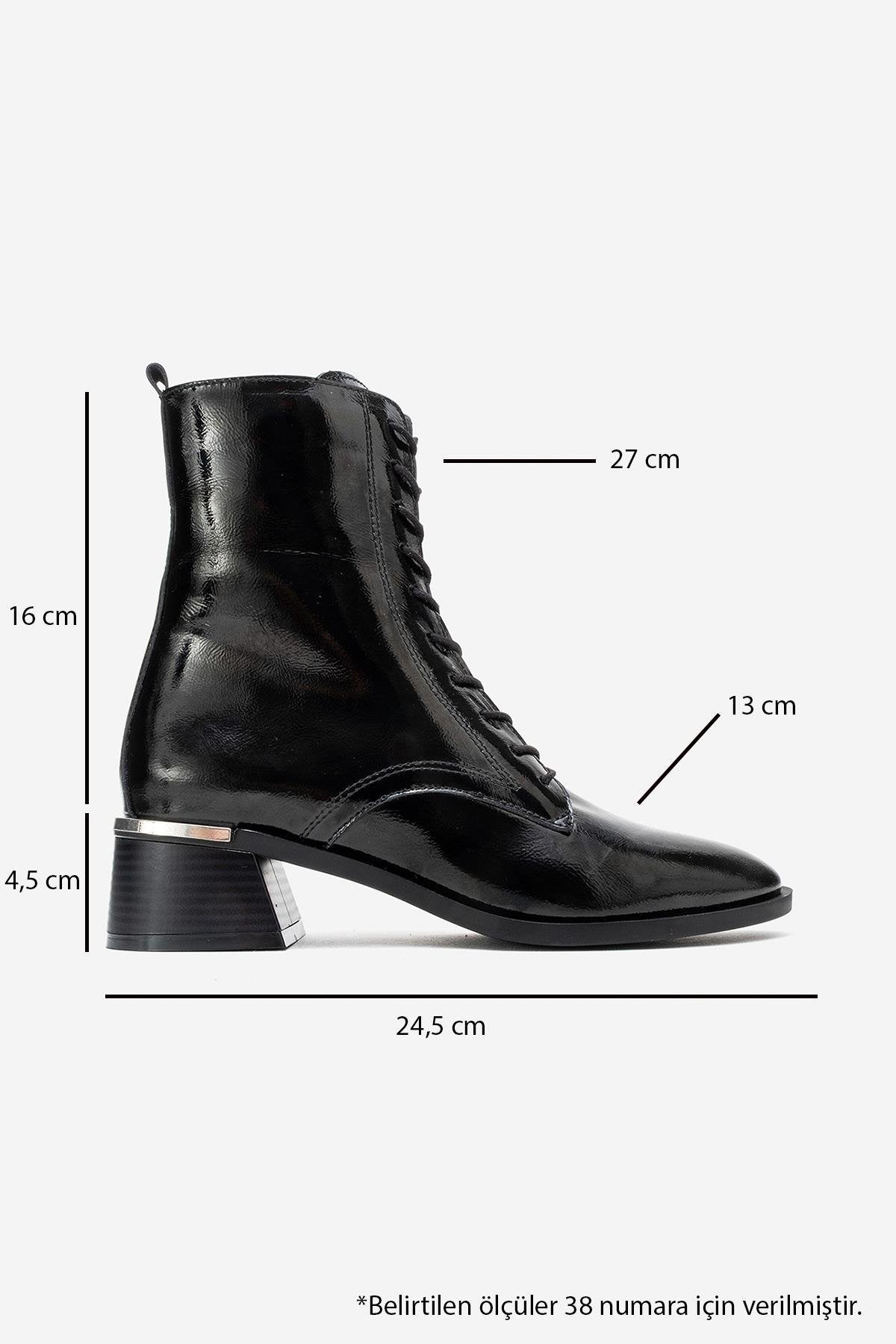 AVIA - Black Genuine Leather Block Heel Boot (Women)