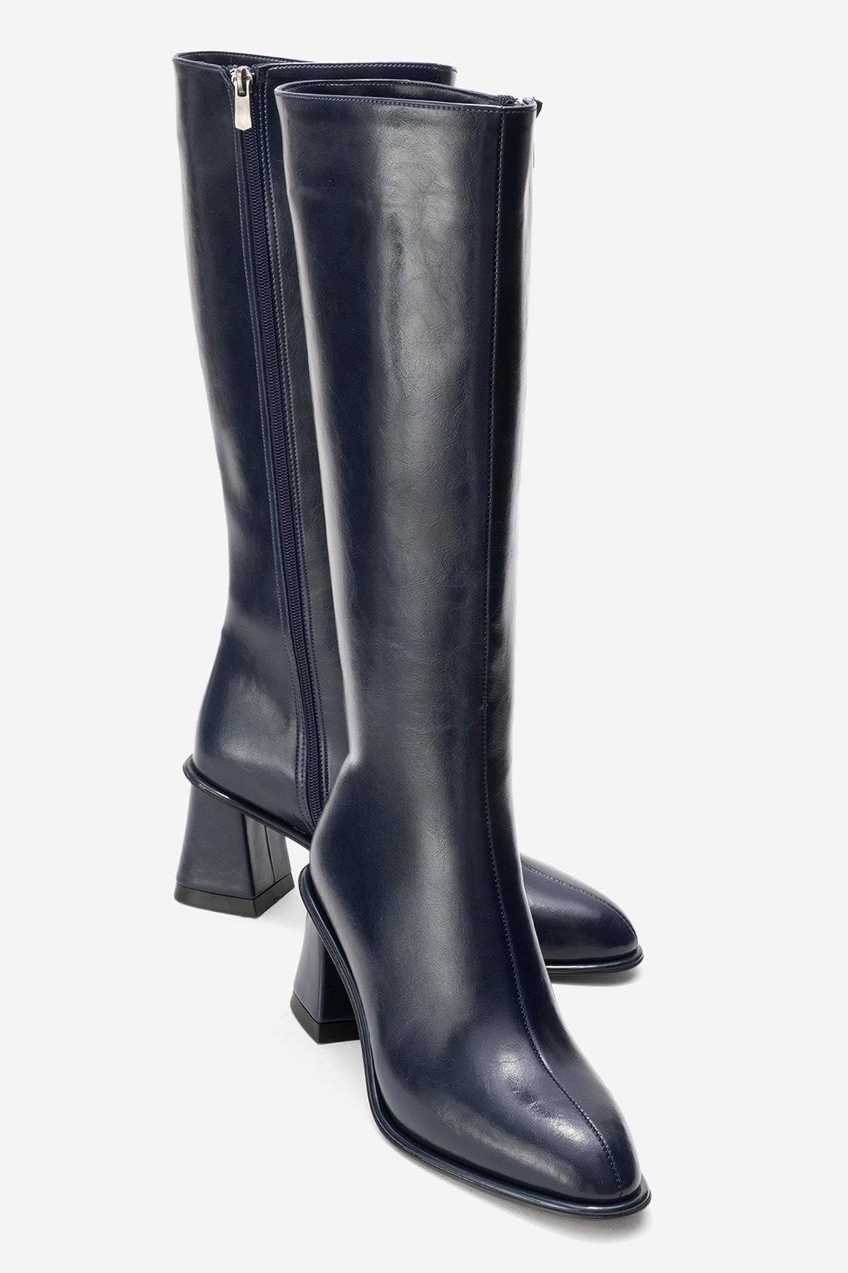 PARADİS - Navy Block Heel Boot (Women)