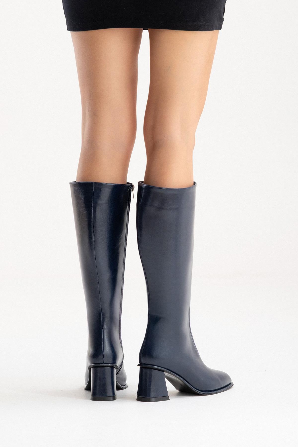 PARADİS - Navy Block Heel Boot (Women)
