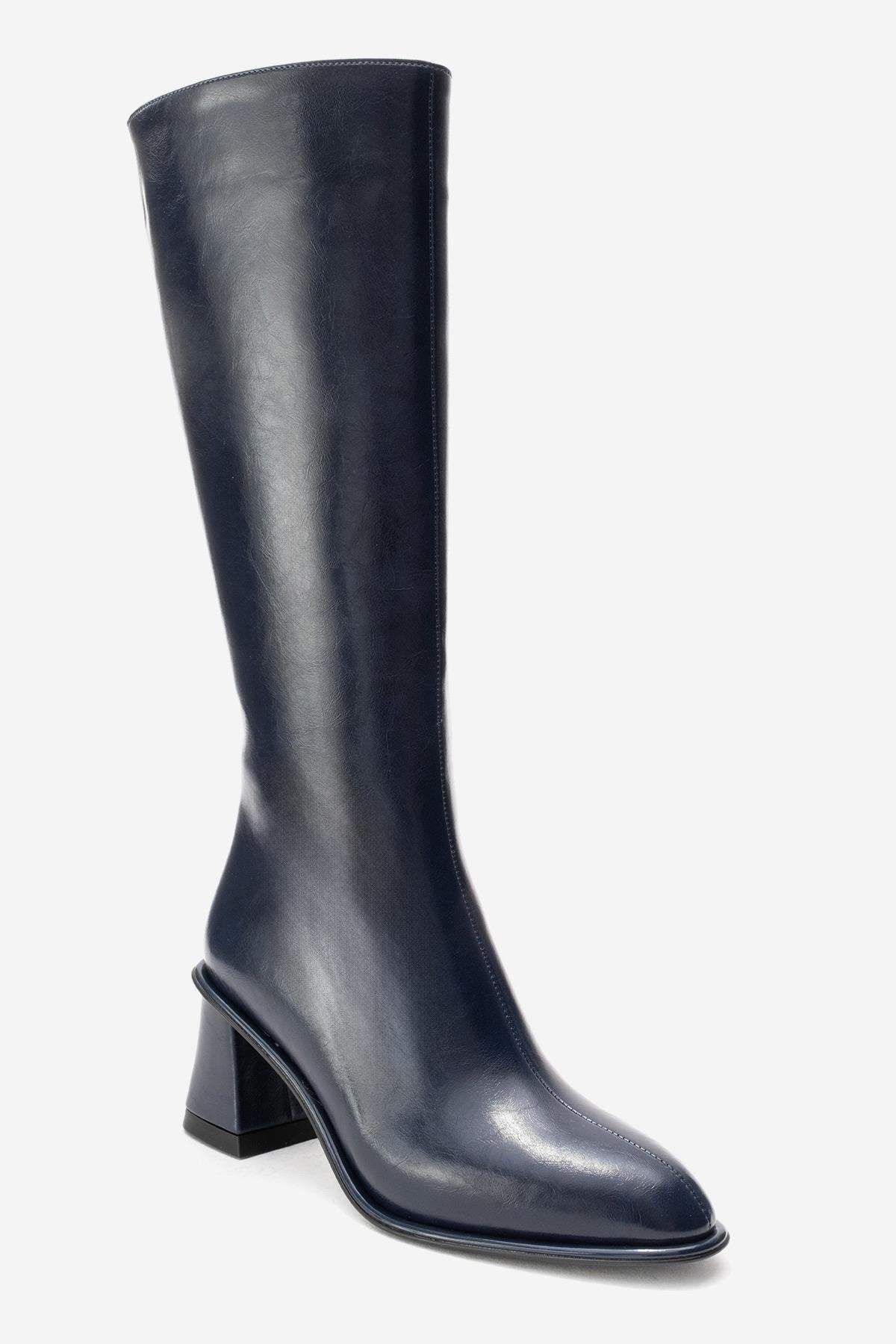 PARADİS - Navy Block Heel Boot (Women)