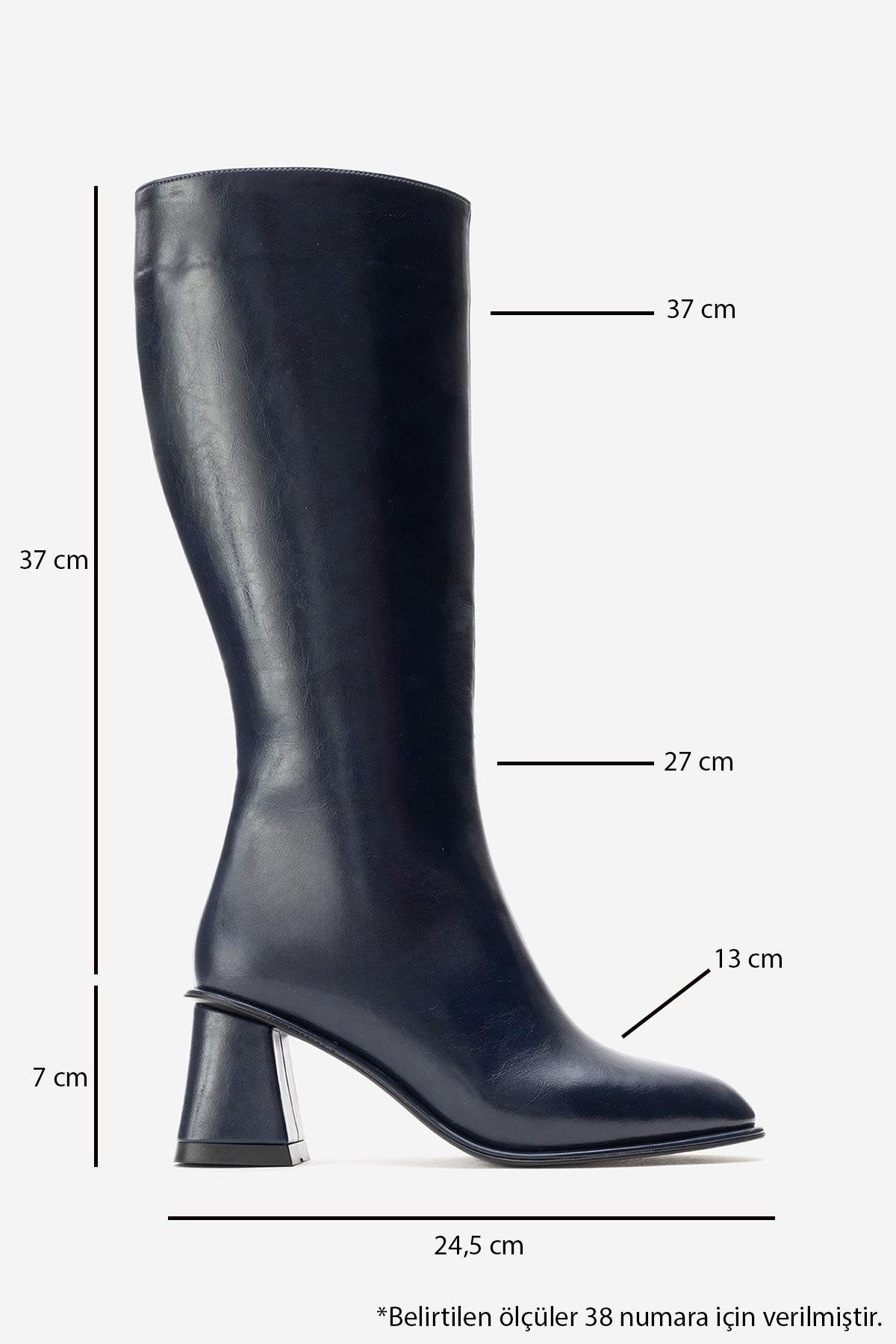 PARADİS - Navy Block Heel Boot (Women)