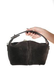 Island - Brown Genuine Suede Shoulder Bag (Women)