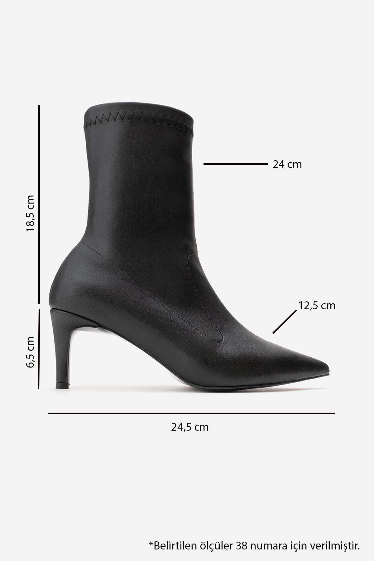 Rossano - Black Stretch Stiletto Heel Boot (Women)