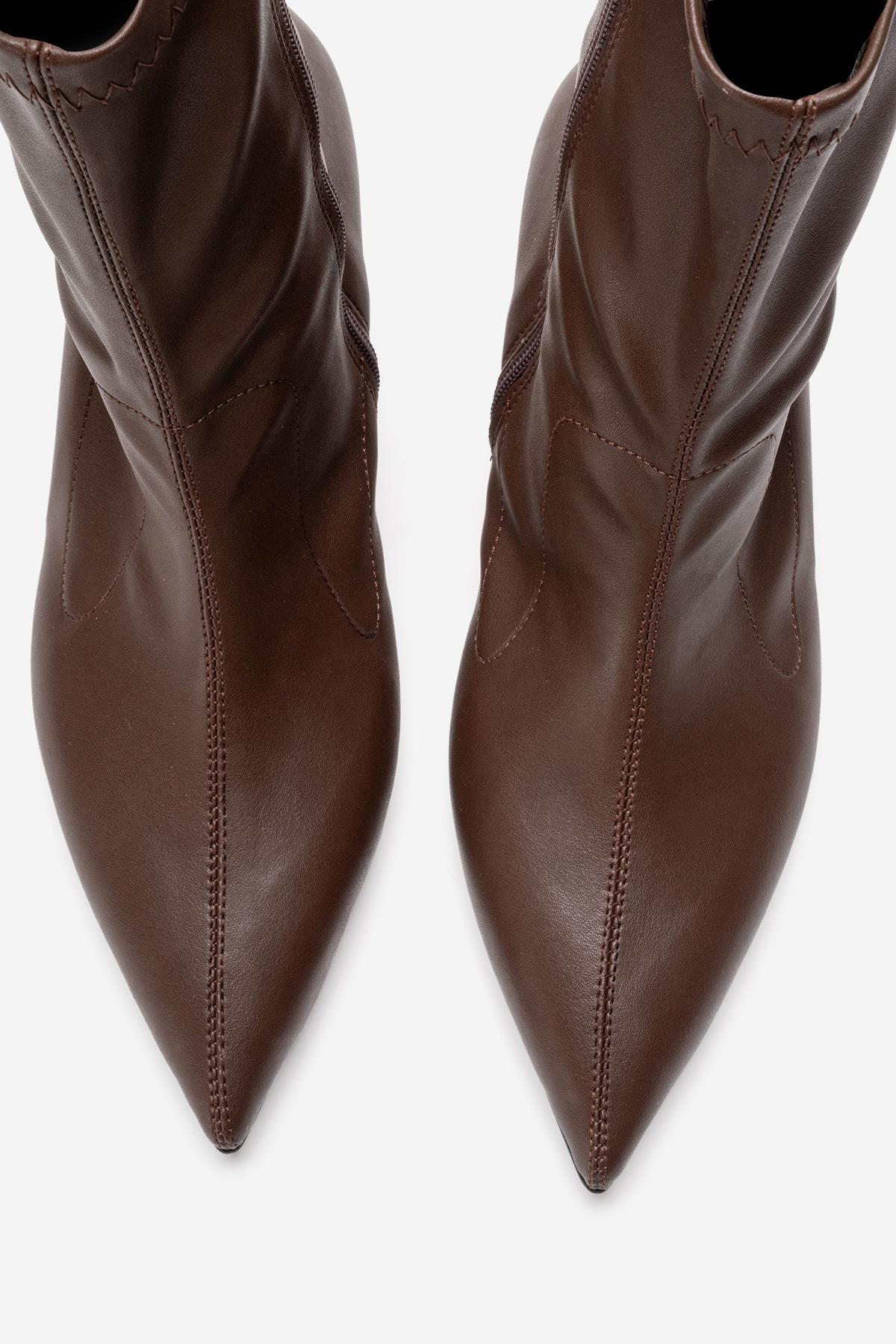 ROSSANO - Brown Stiletto Heel Boot (Women)
