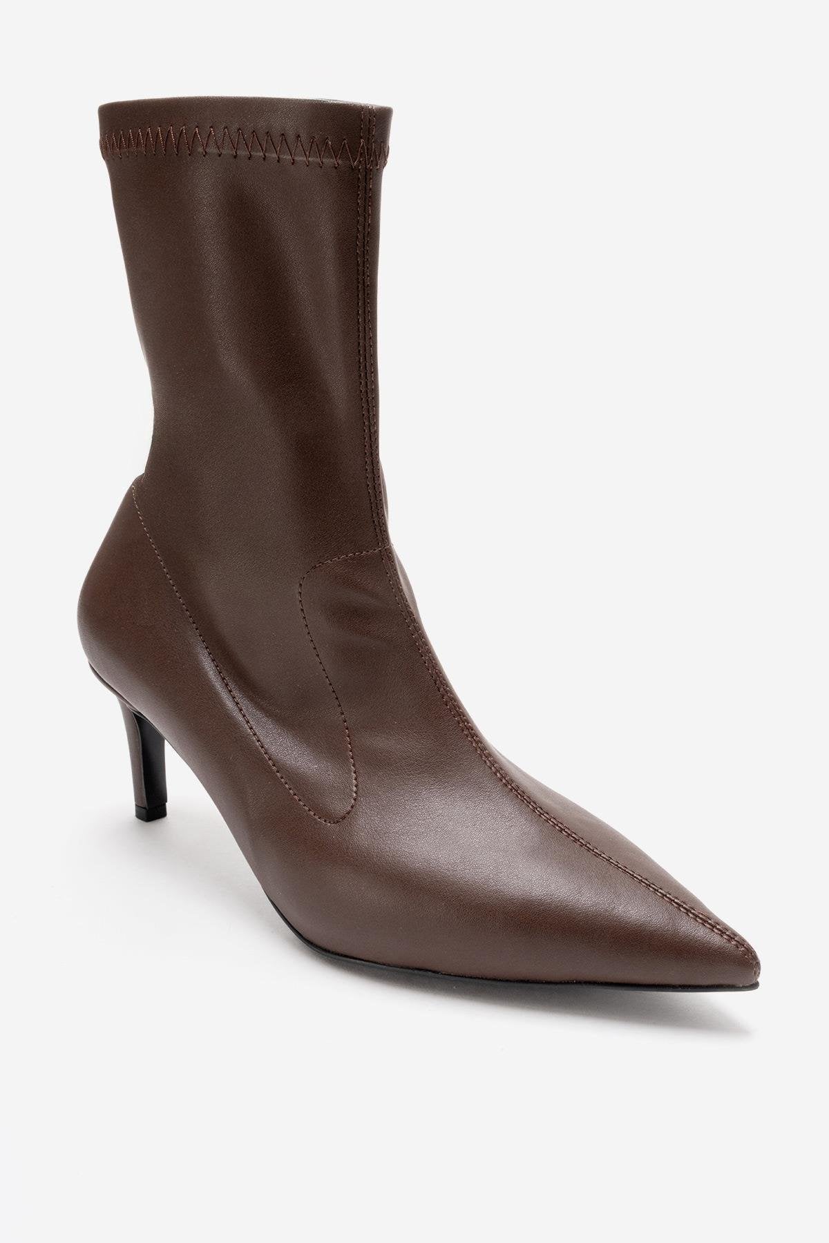 ROSSANO - Brown Stiletto Heel Boot (Women)
