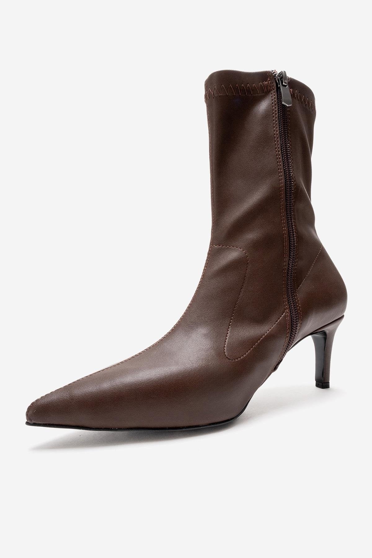 ROSSANO - Brown Stiletto Heel Boot (Women)