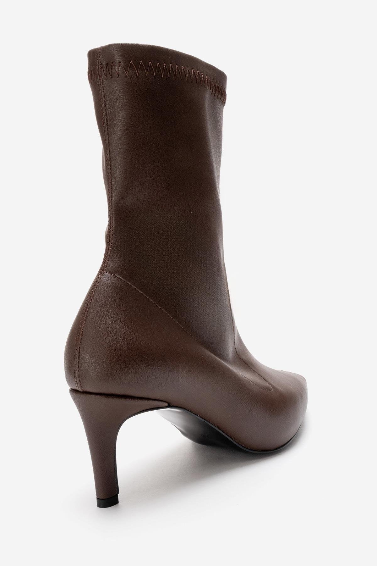 ROSSANO - Brown Stiletto Heel Boot (Women)