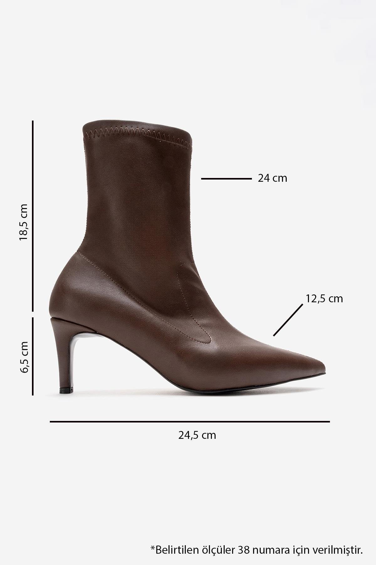 ROSSANO - Brown Stiletto Heel Boot (Women)
