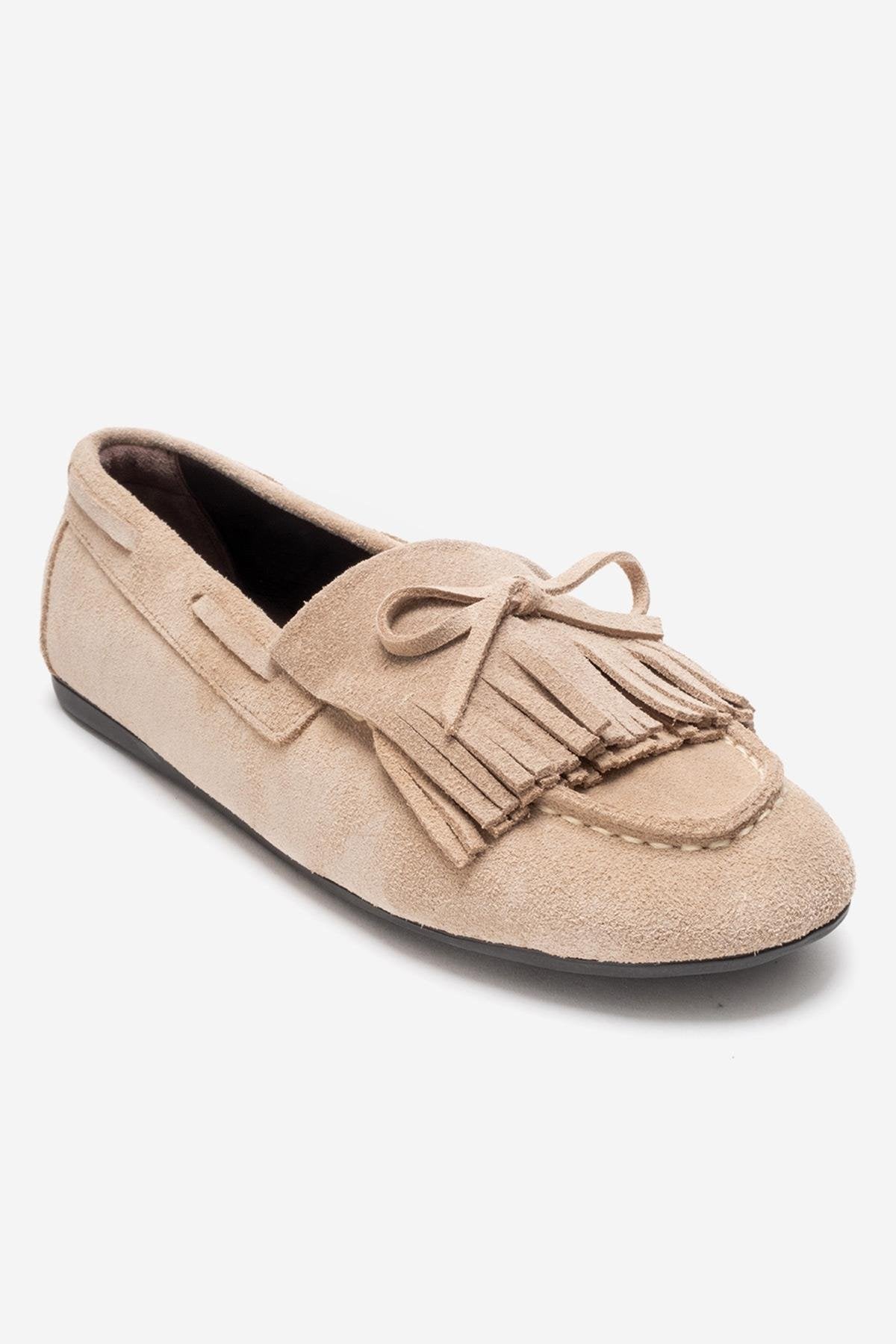 AXELI - Beige Genuine Leather Loafer (Women)