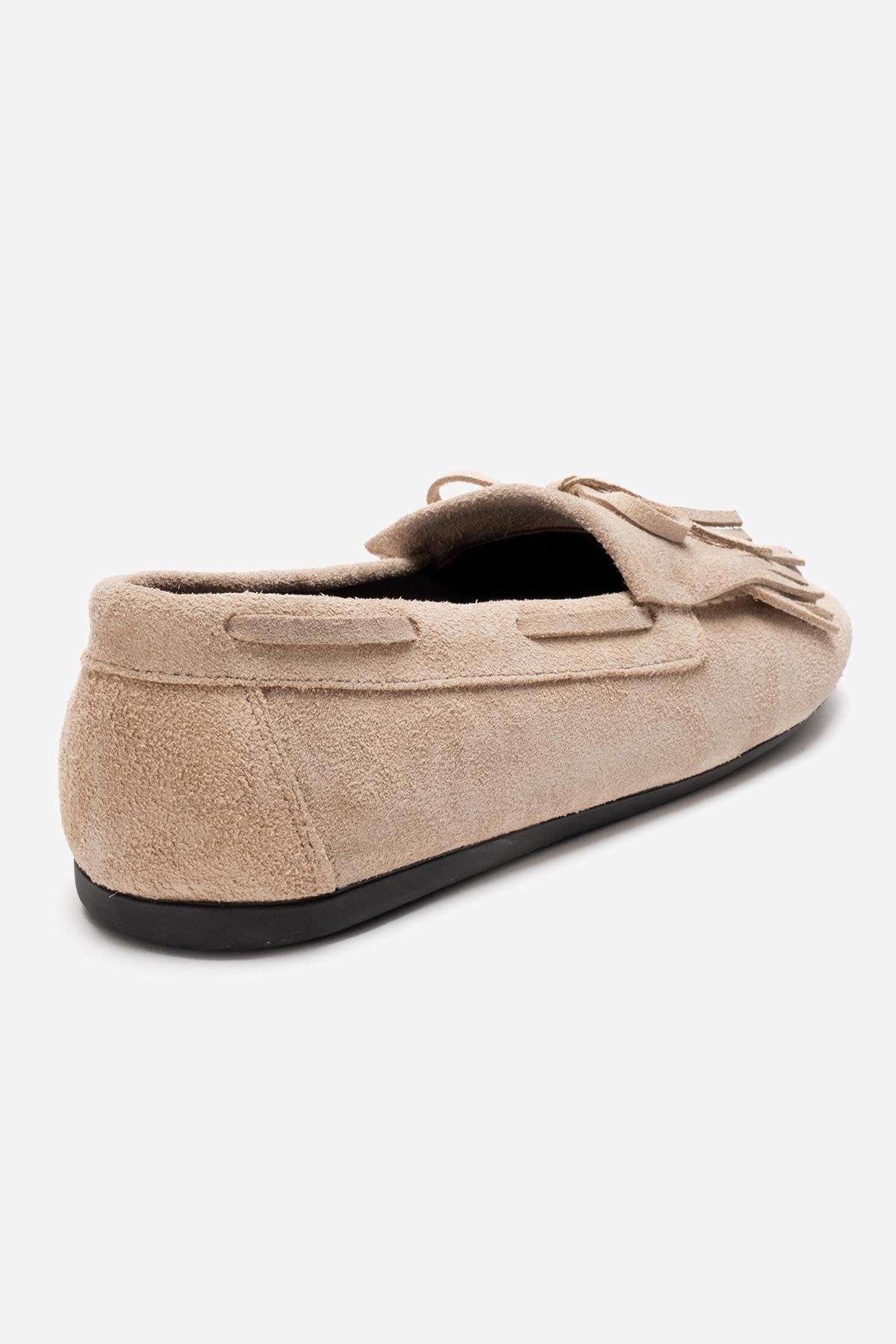 AXELI - Beige Genuine Leather Loafer (Women)