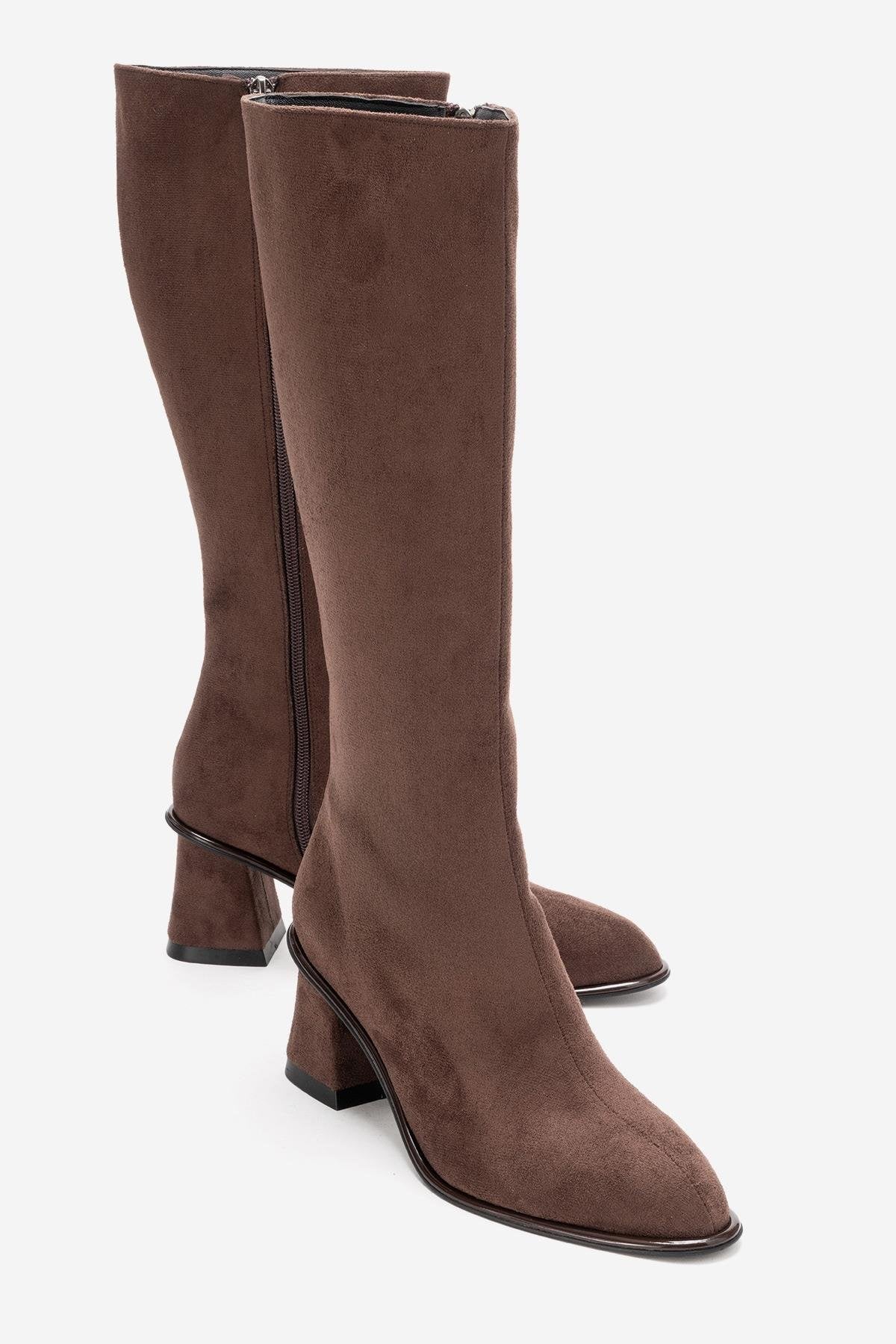 PARADIS - Brown Block Heel Boot (Women)