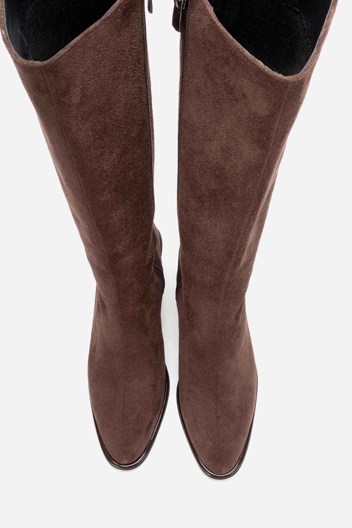 PARADIS - Brown Block Heel Boot (Women)