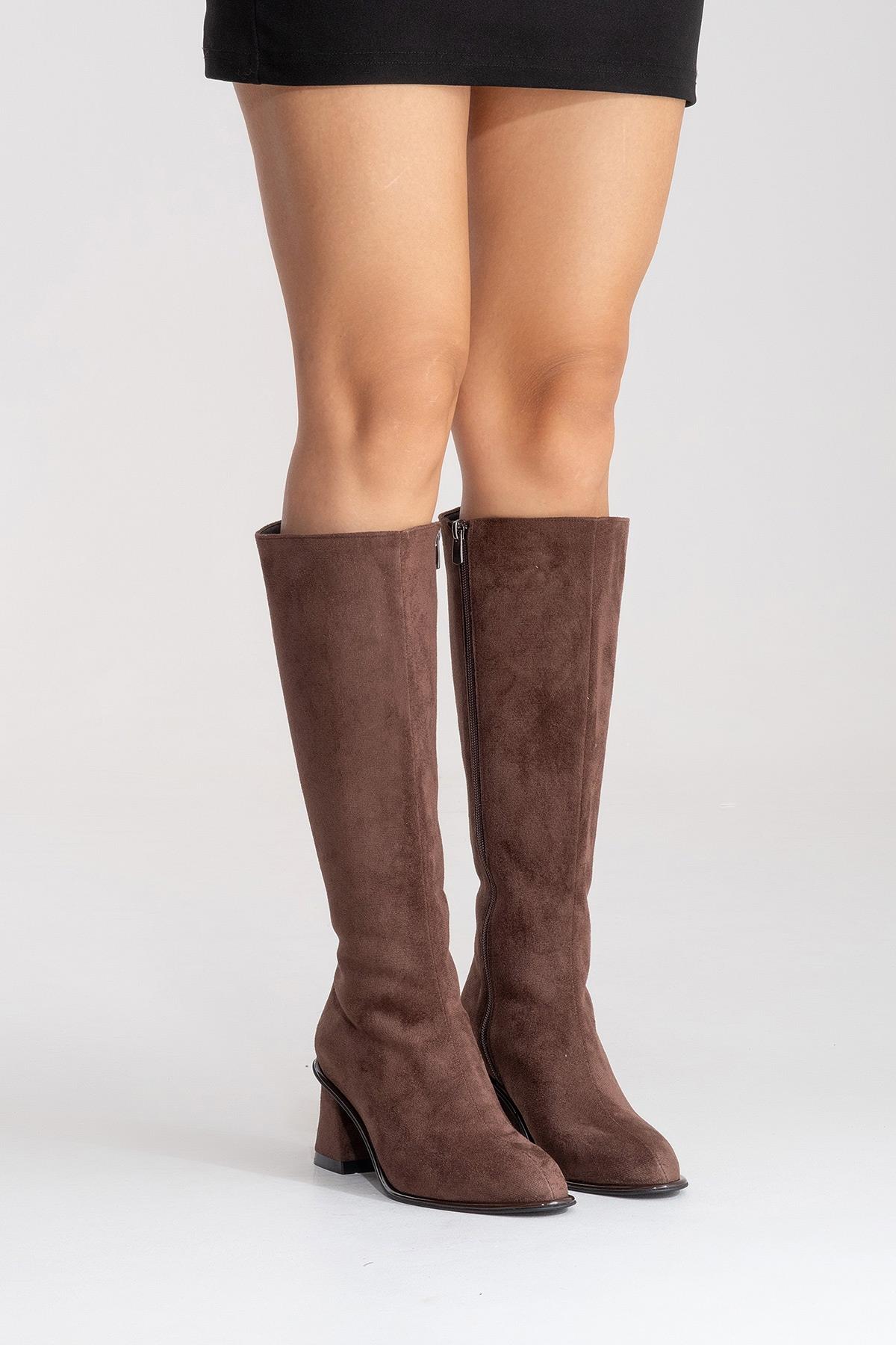 PARADIS - Brown Block Heel Boot (Women)