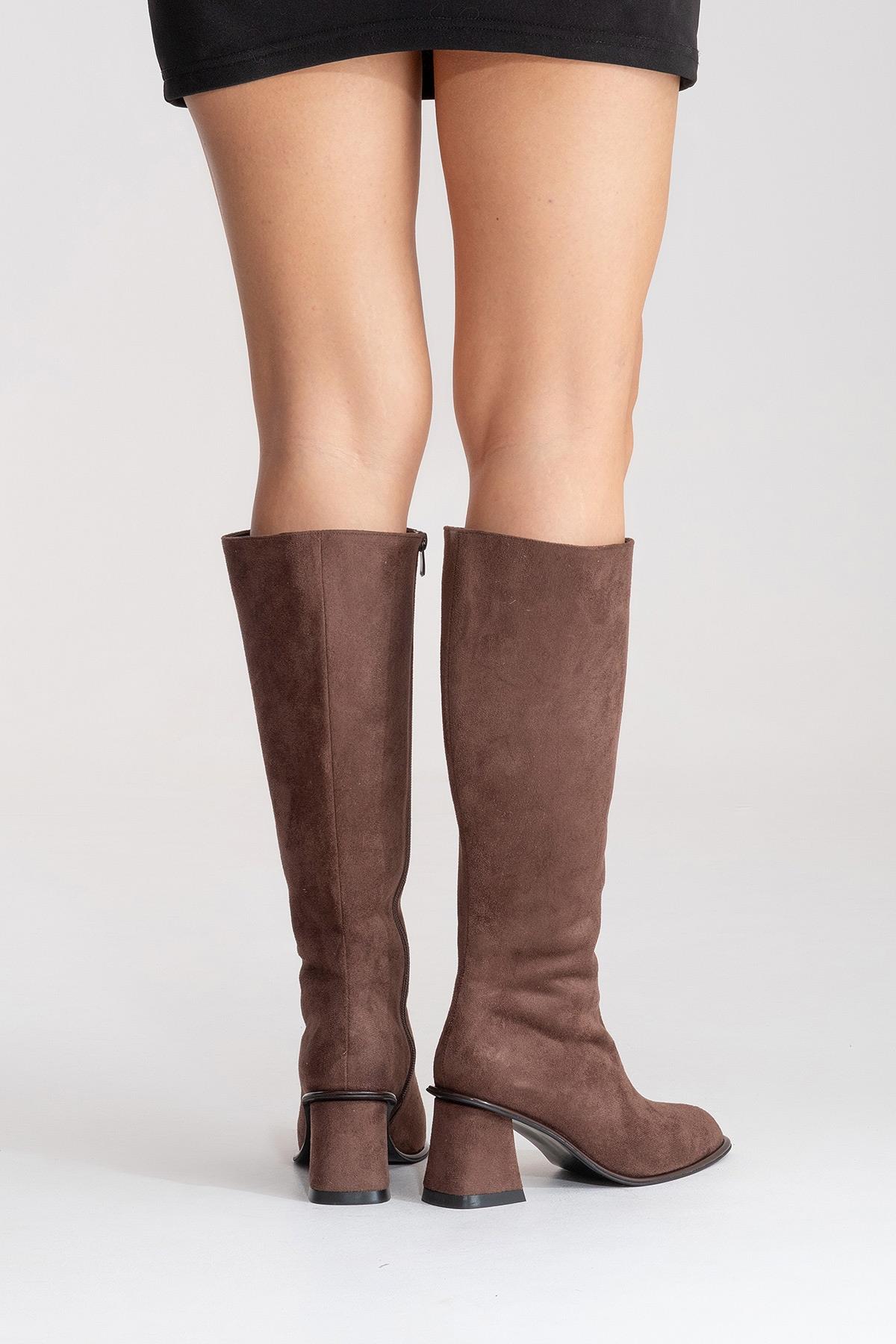 PARADIS - Brown Block Heel Boot (Women)