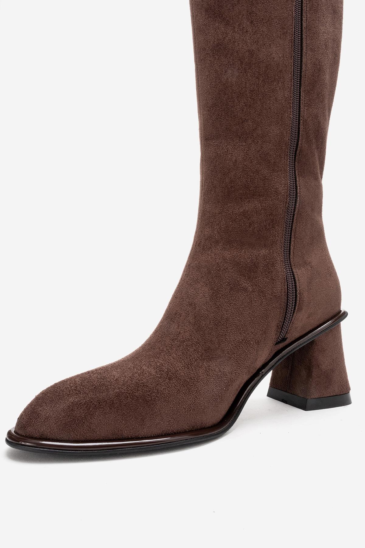 PARADIS - Brown Block Heel Boot (Women)