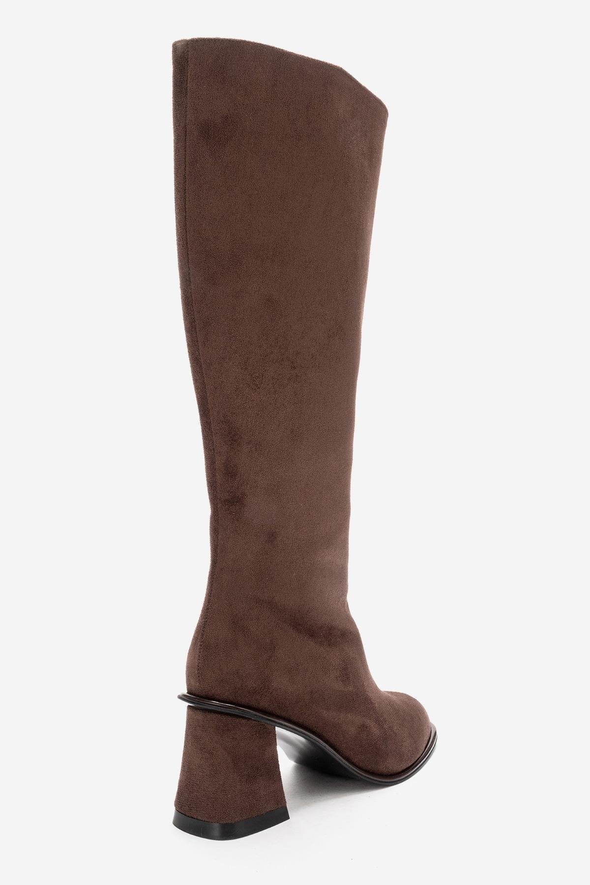 PARADIS - Brown Block Heel Boot (Women)