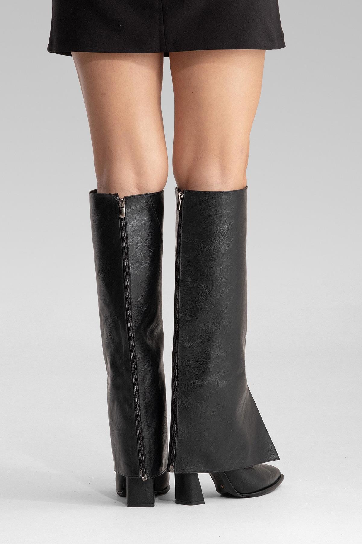 AJA - Black Block Heel Boot (Women)
