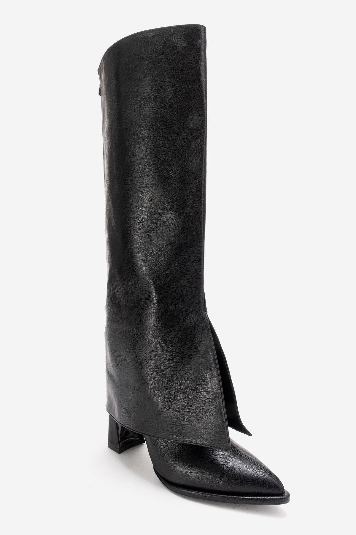 AJA - Black Block Heel Boot (Women)