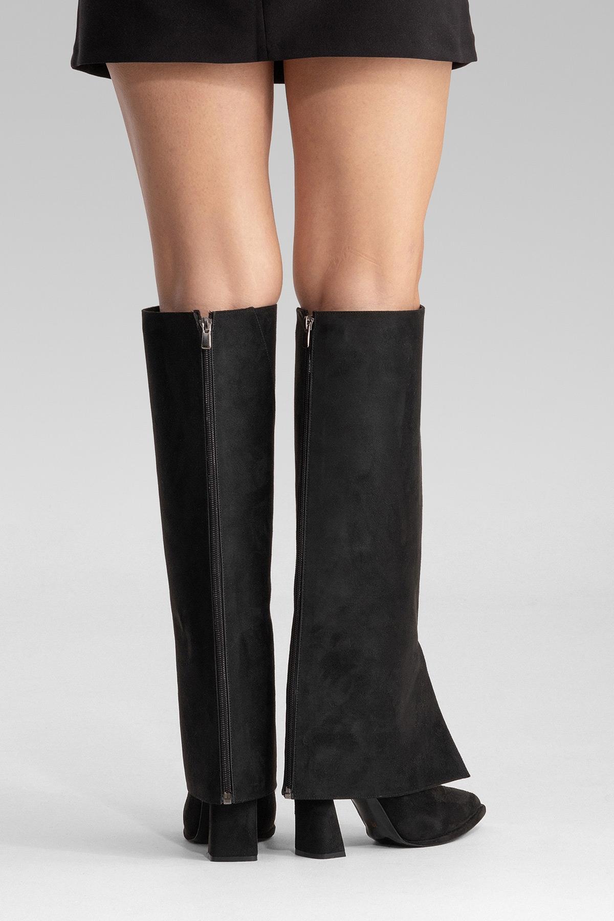 AJA - Black Block Heel Boot (Women)