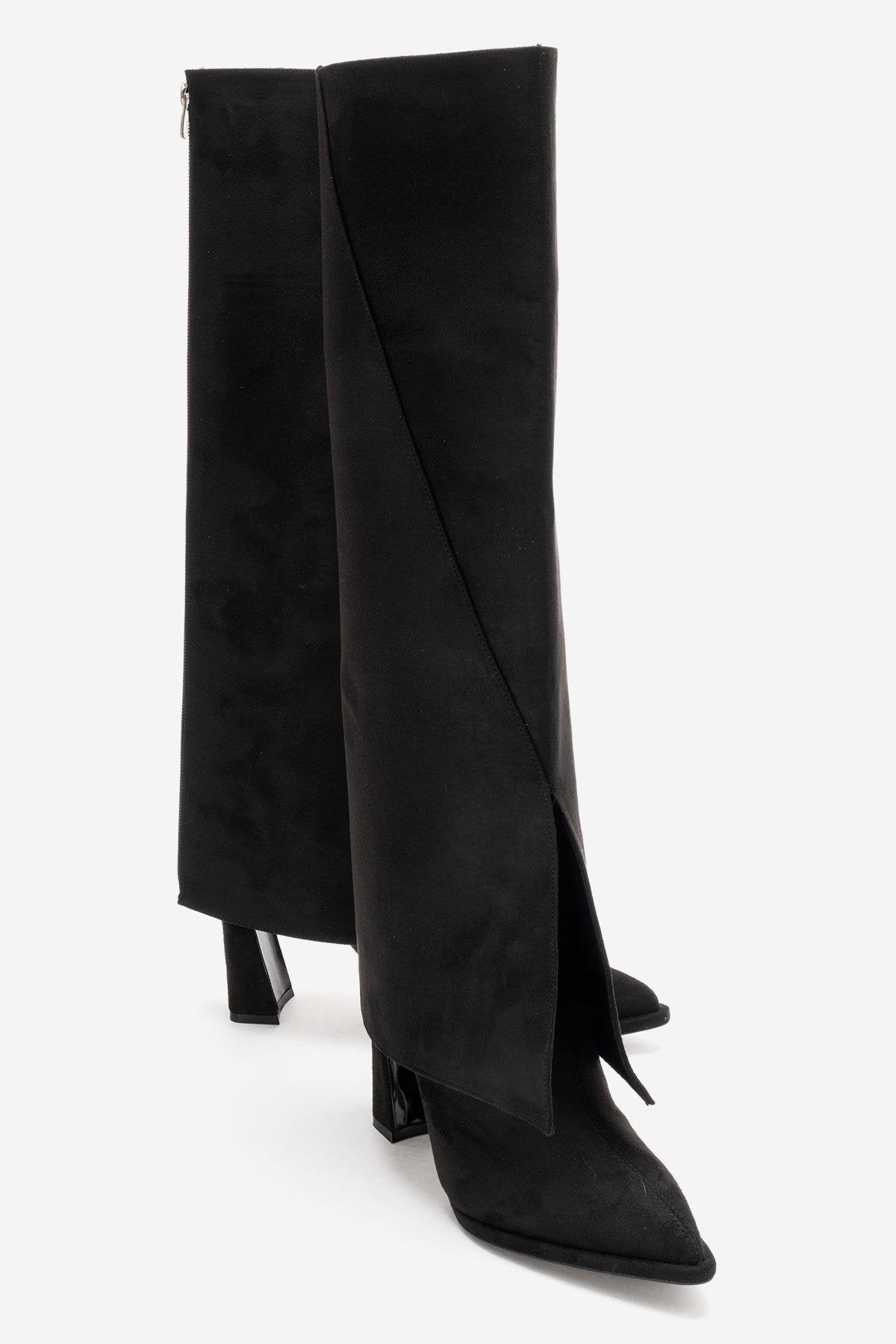 AJA - Black Block Heel Boot (Women)