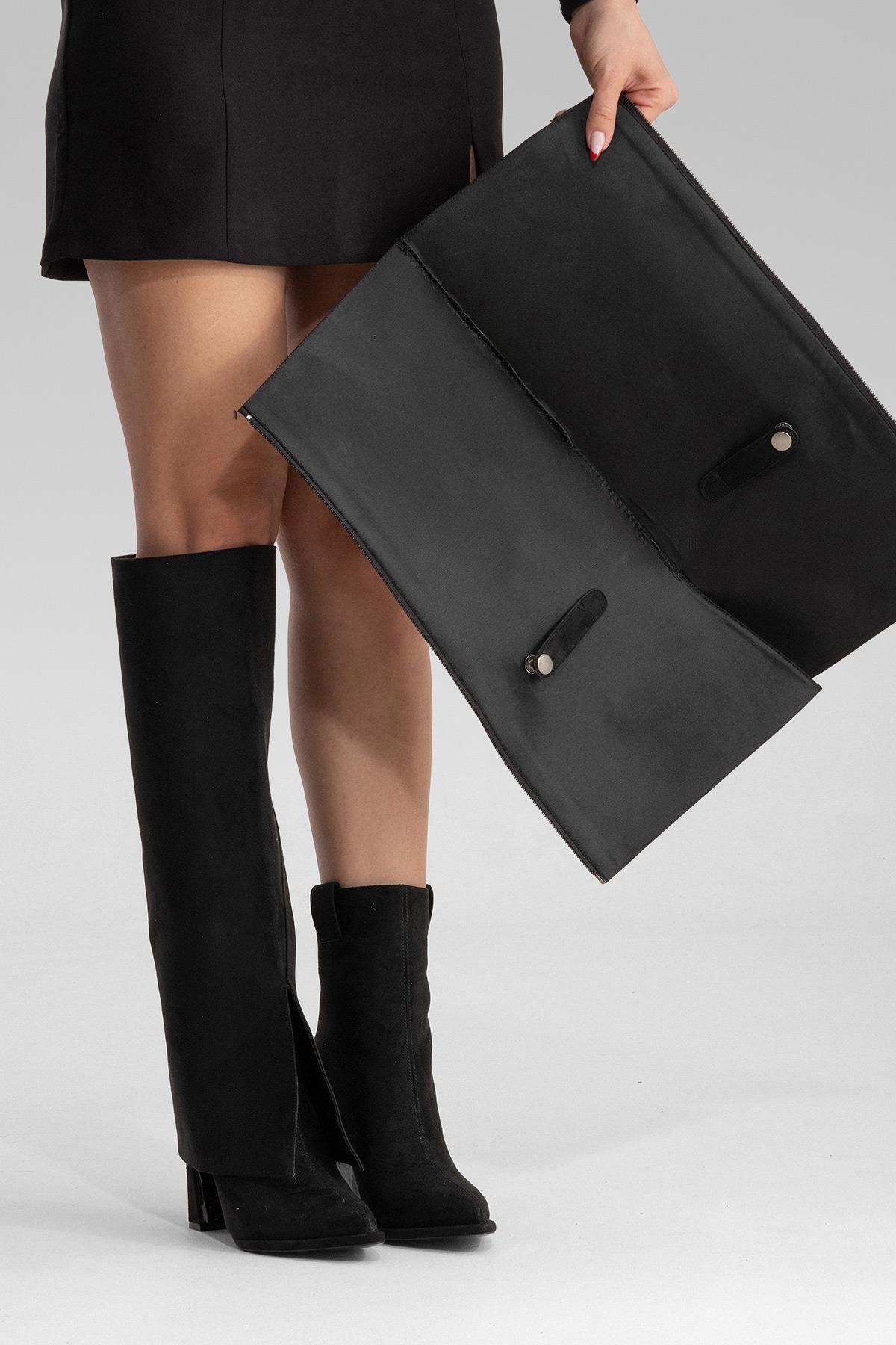 AJA - Black Block Heel Boot (Women)