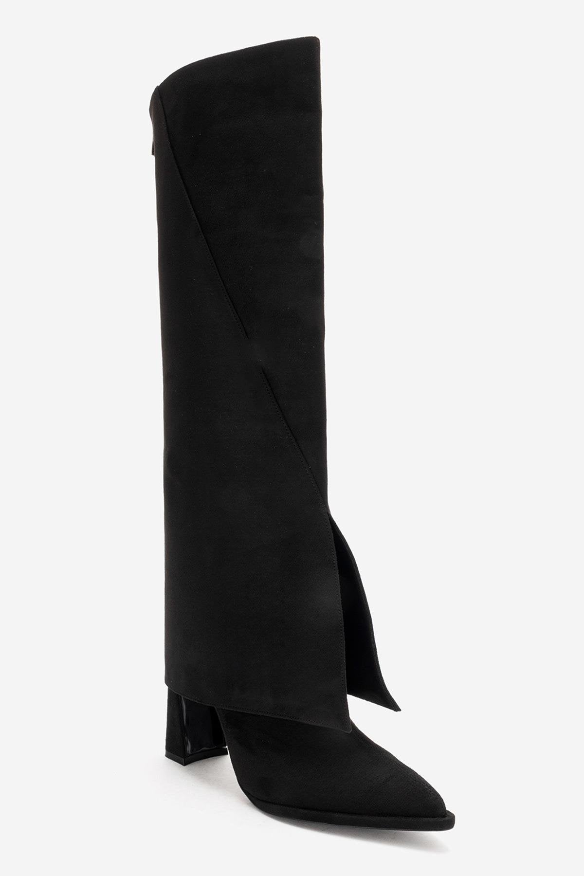 AJA - Black Block Heel Boot (Women)