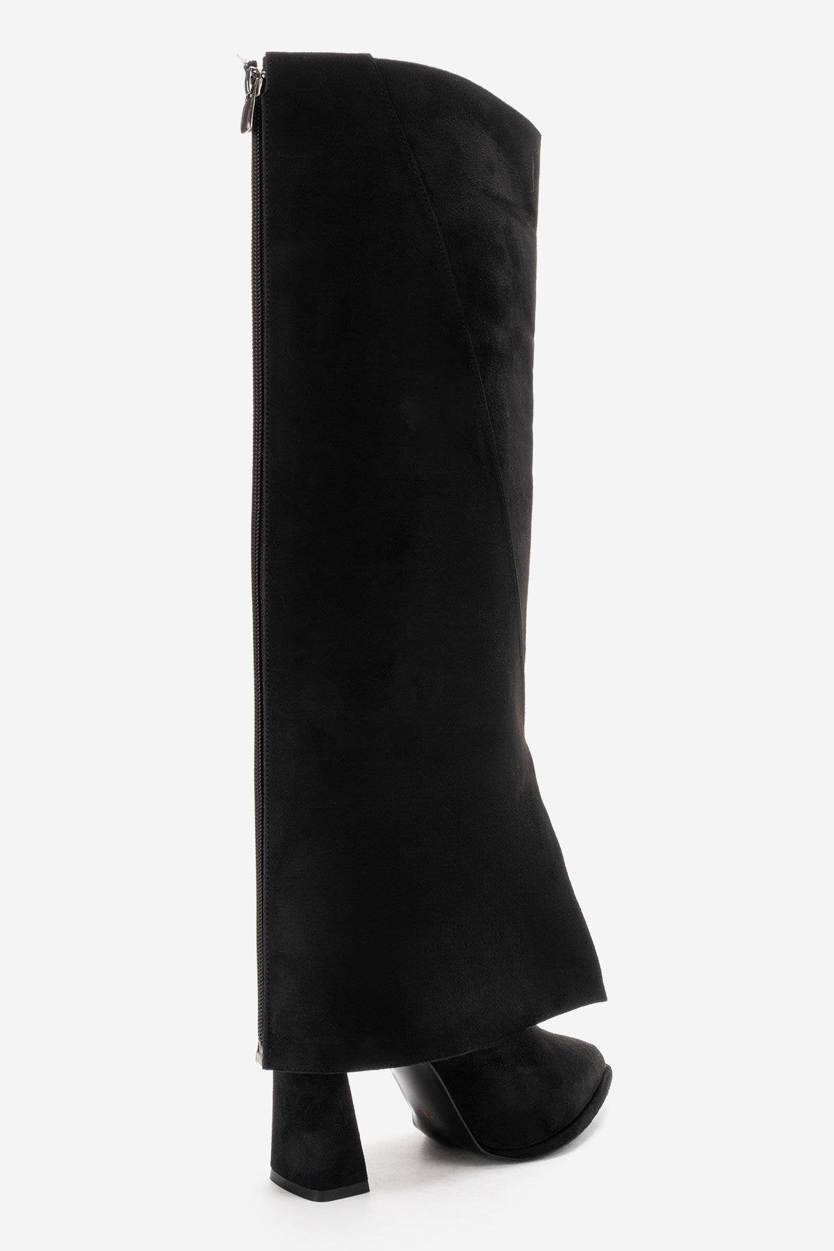 AJA - Black Block Heel Boot (Women)