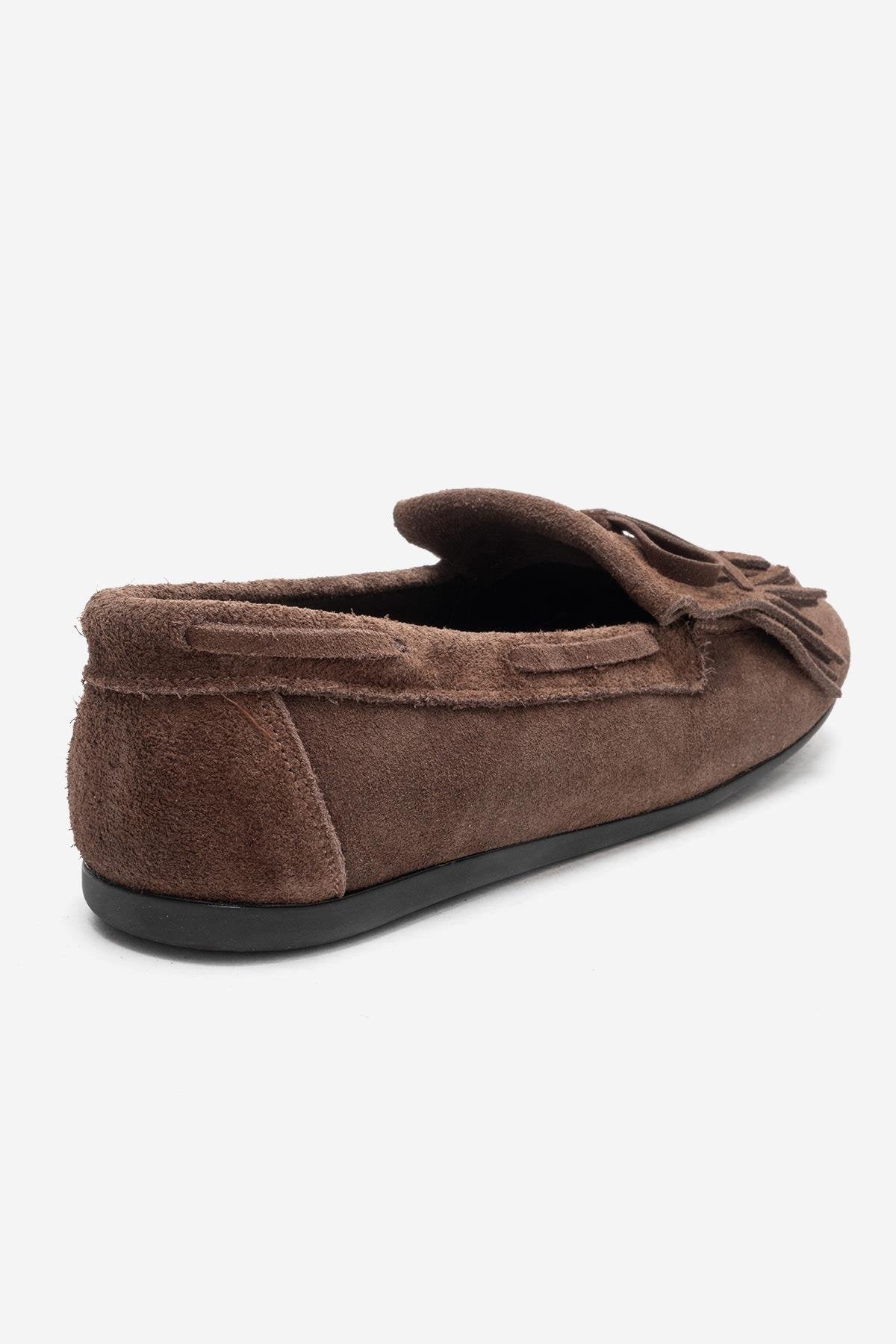 AXELI - Camel Genuine Leather Suede Loafer (Women)
