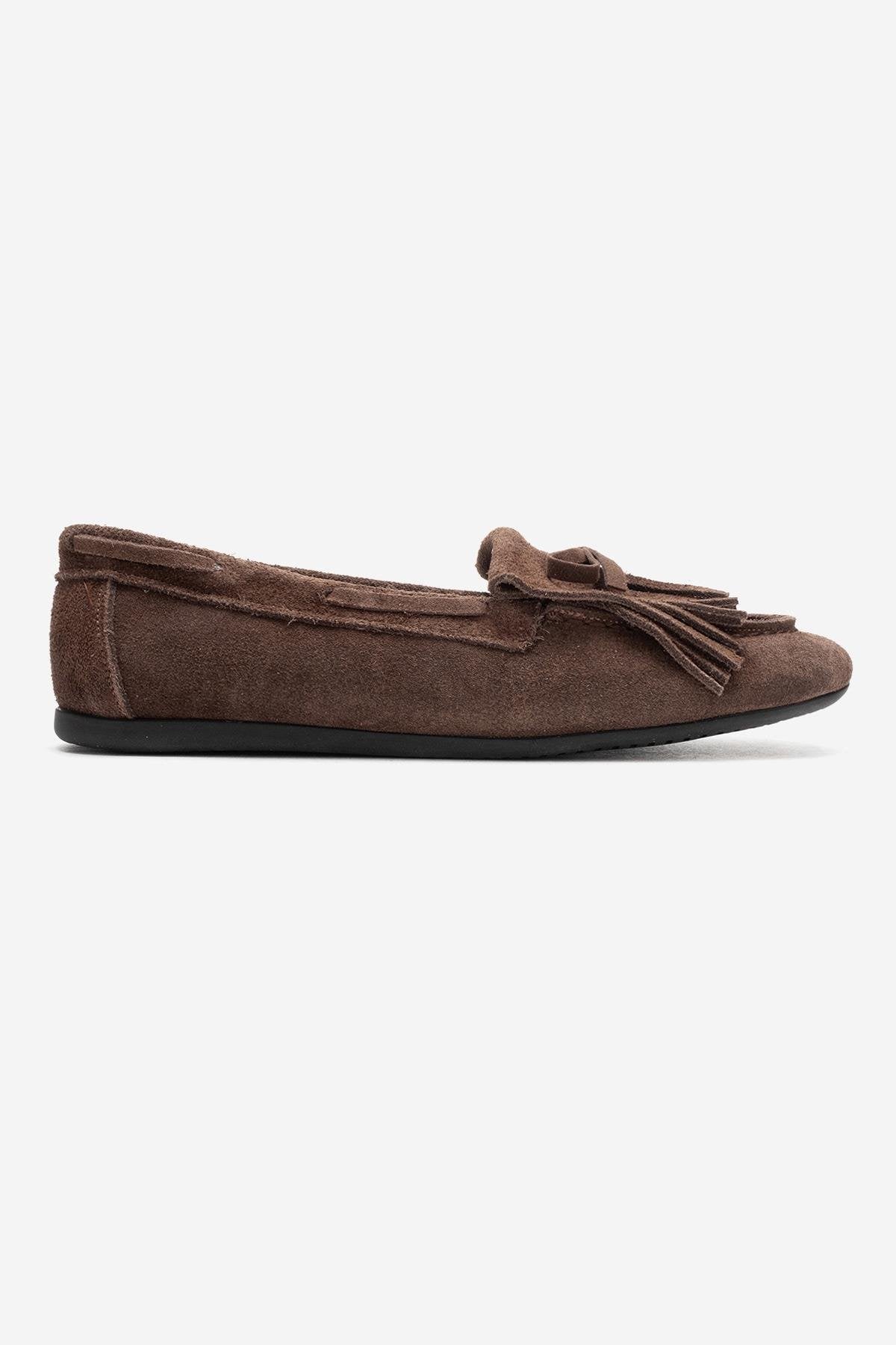 AXELI - Camel Genuine Leather Suede Loafer (Women)