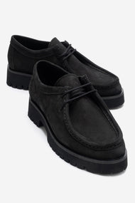 TALIA - Black Nubuck Genuine Leather Loafer (Women)