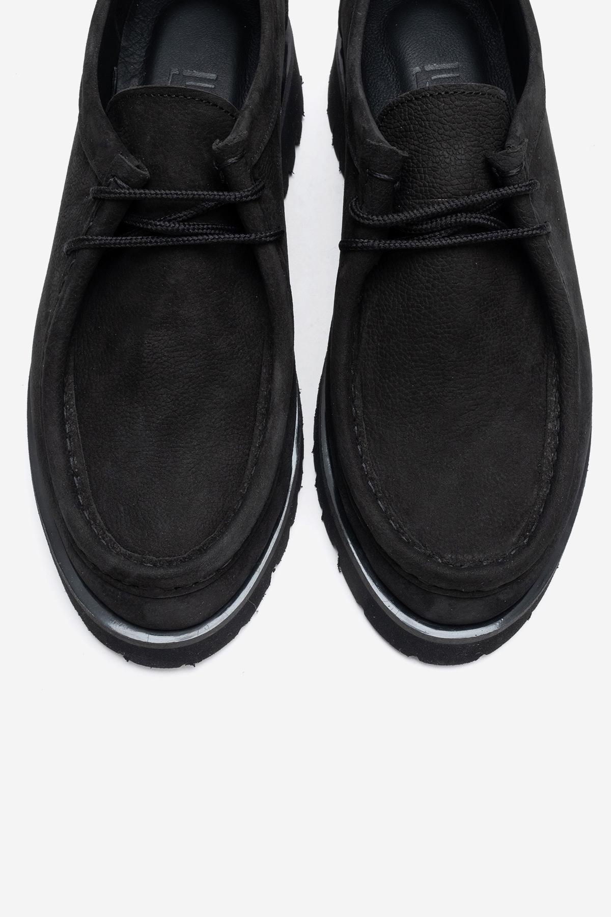 TALIA - Black Nubuck Genuine Leather Loafer (Women)