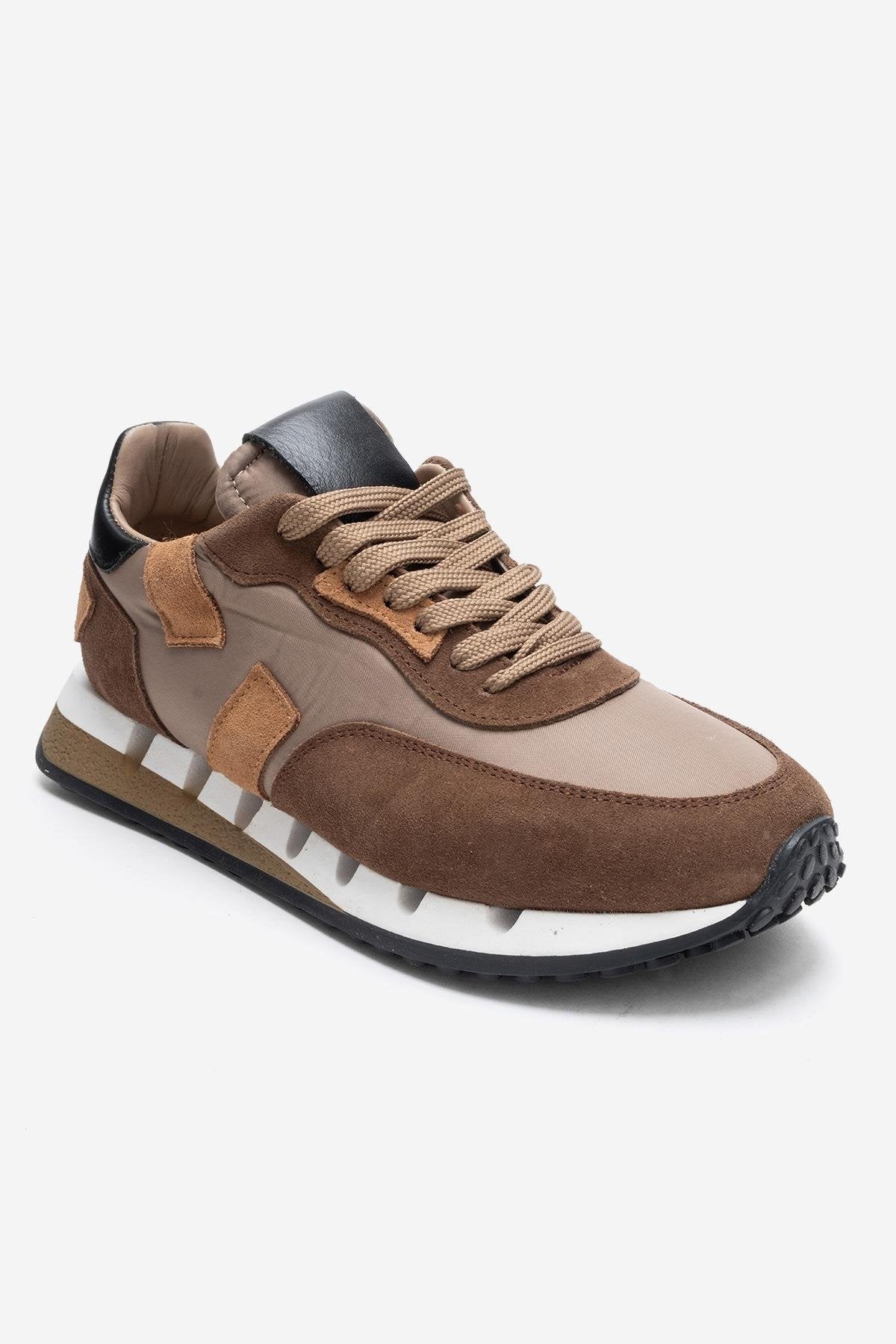 VIAN - Beige Brown Genuine Leather Sneaker (Women)