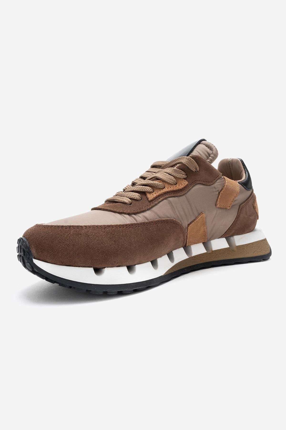 VIAN - Beige Brown Genuine Leather Sneaker (Women)