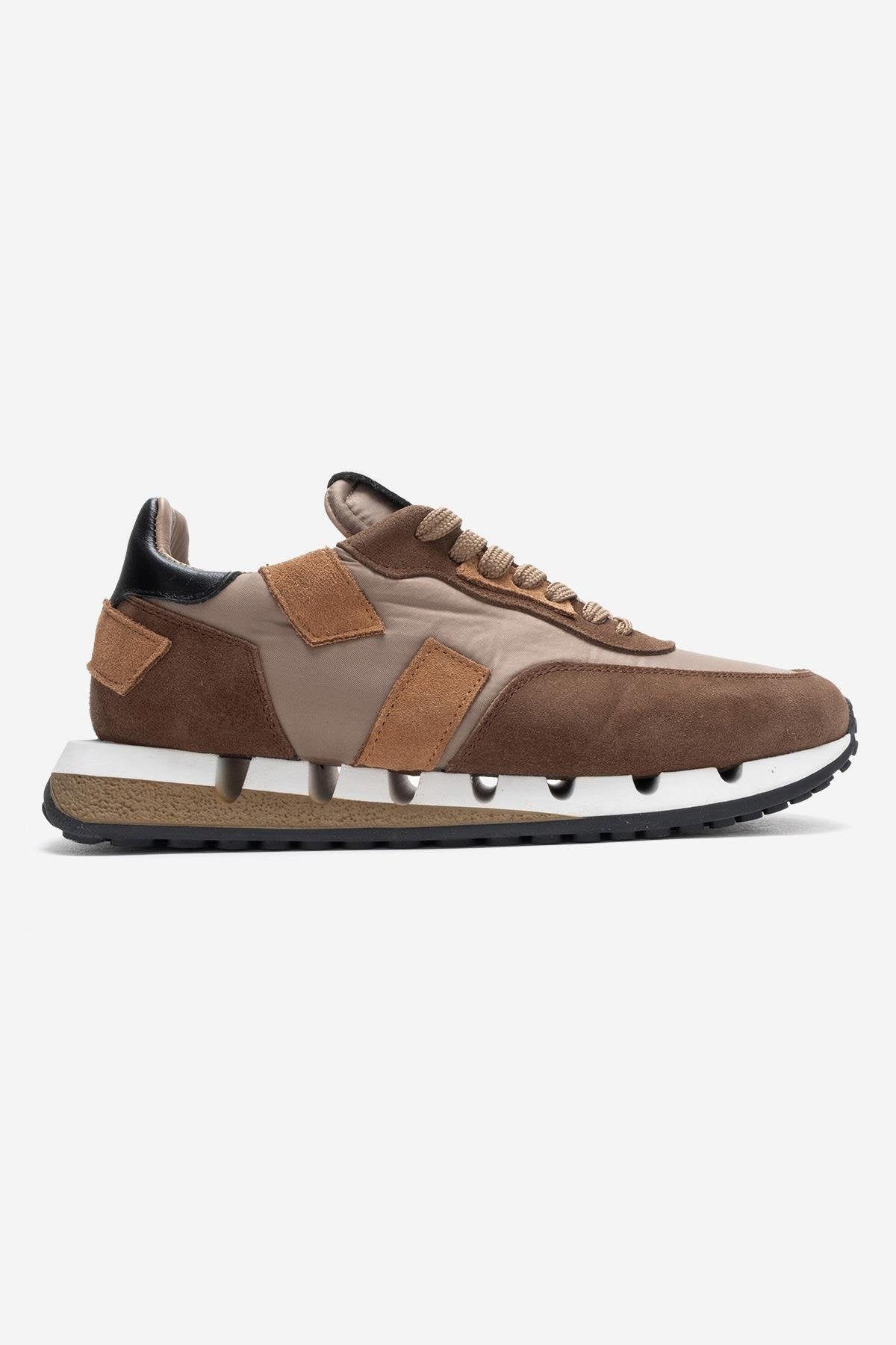 VIAN - Beige Brown Genuine Leather Sneaker (Women)