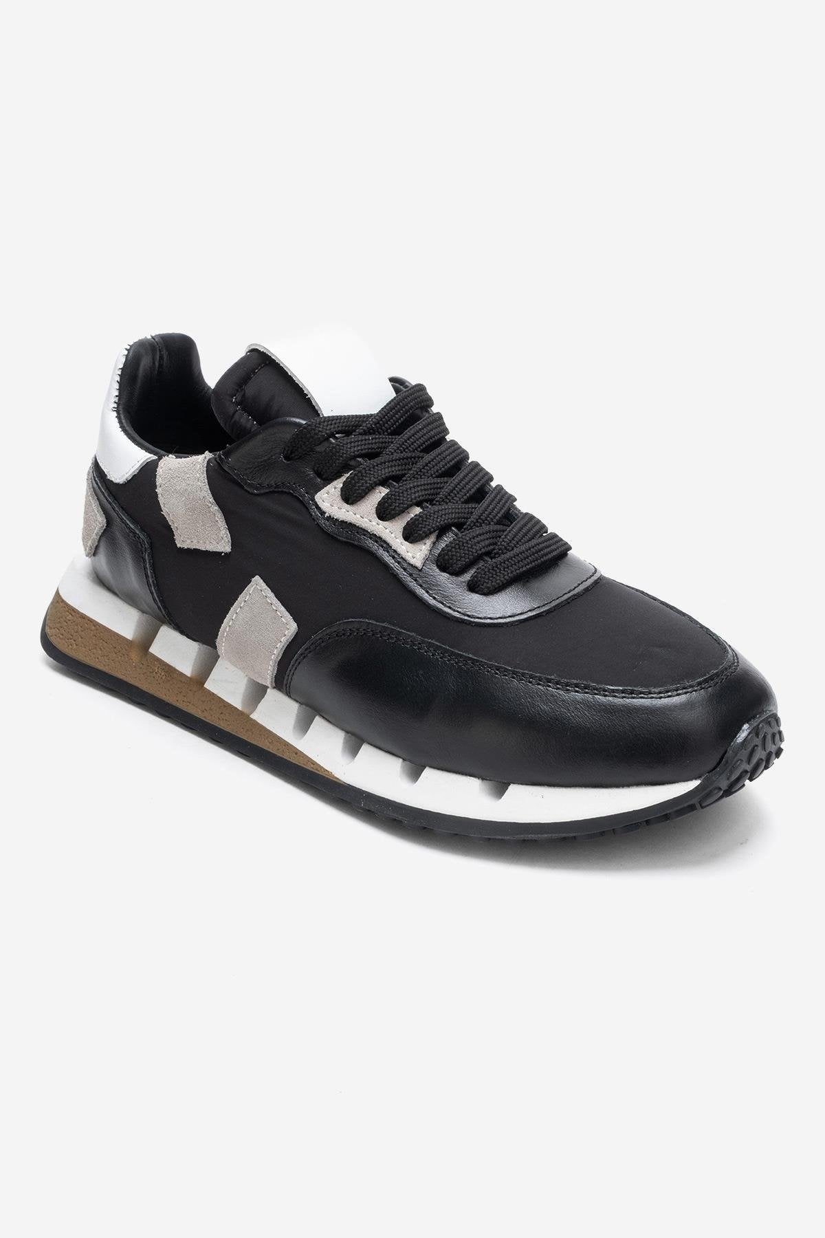 VIAN - Black Genuine Leather Sneaker (Women)